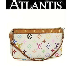 Louis Vuitton Pochette Accessoires Accessory Pouch Multicolor White